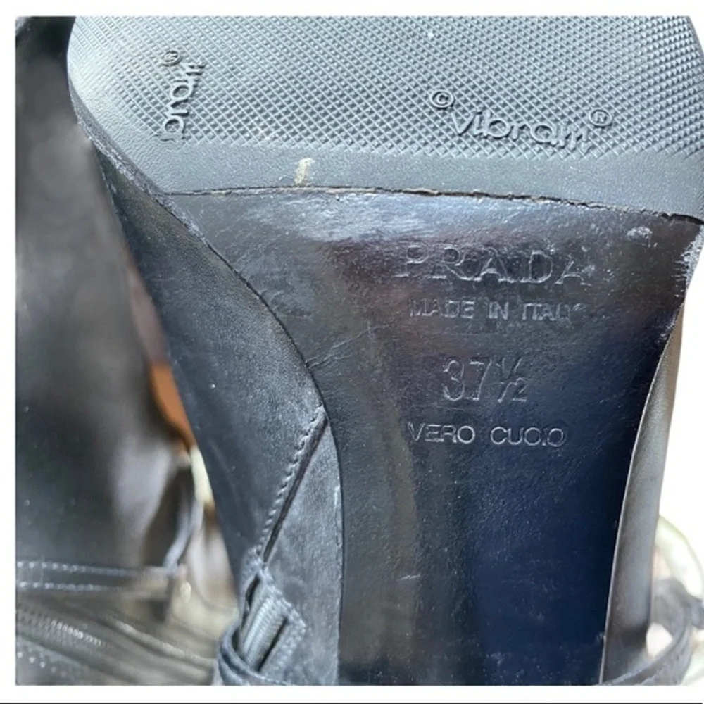 Prada Black Western Ankle booties EUC size… - Picture 8 of 11